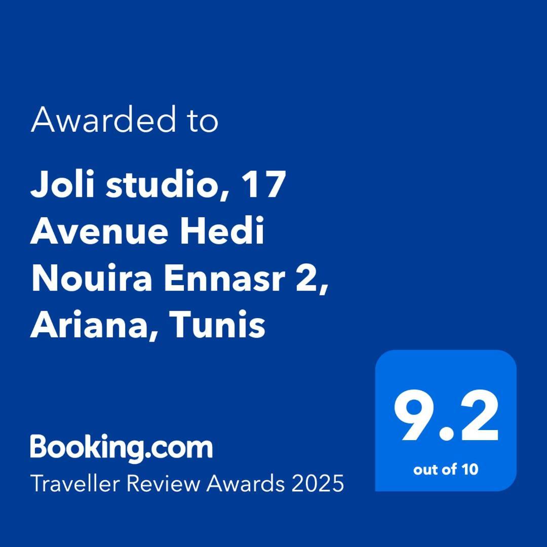 Joli Studio, 17 Avenue Hedi Nouira Ennasr 2, Ariana, Tunis Exterior foto